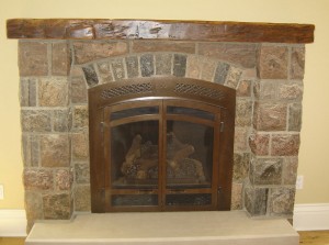 Hand Hewn Fireplace Capper